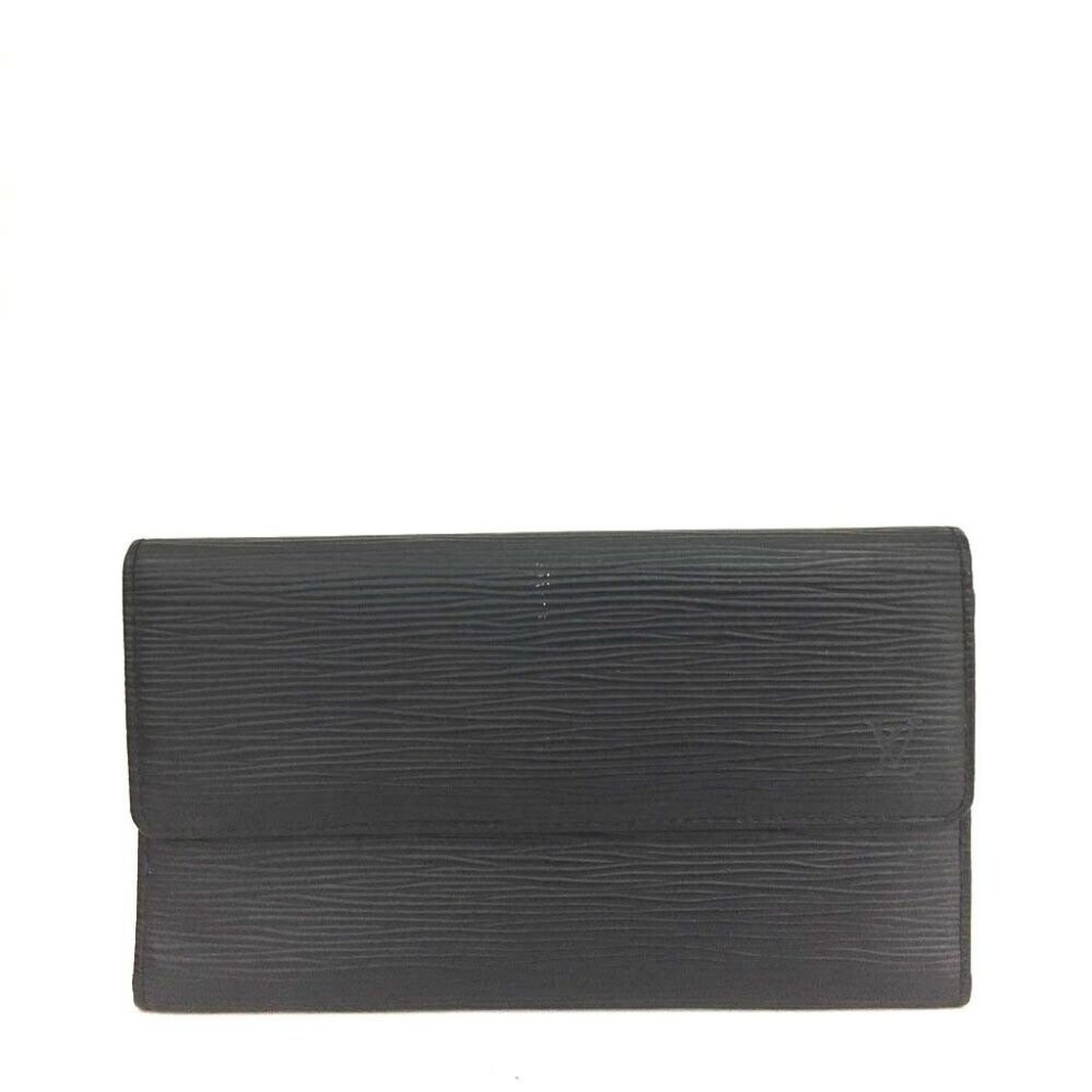 00763111# Louis Vuitton Wallet Long Epi Porte Tresor International Leather Trifo